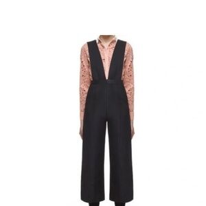 Self Portrait | Botanical Pink Jacquard Jumpsuit
